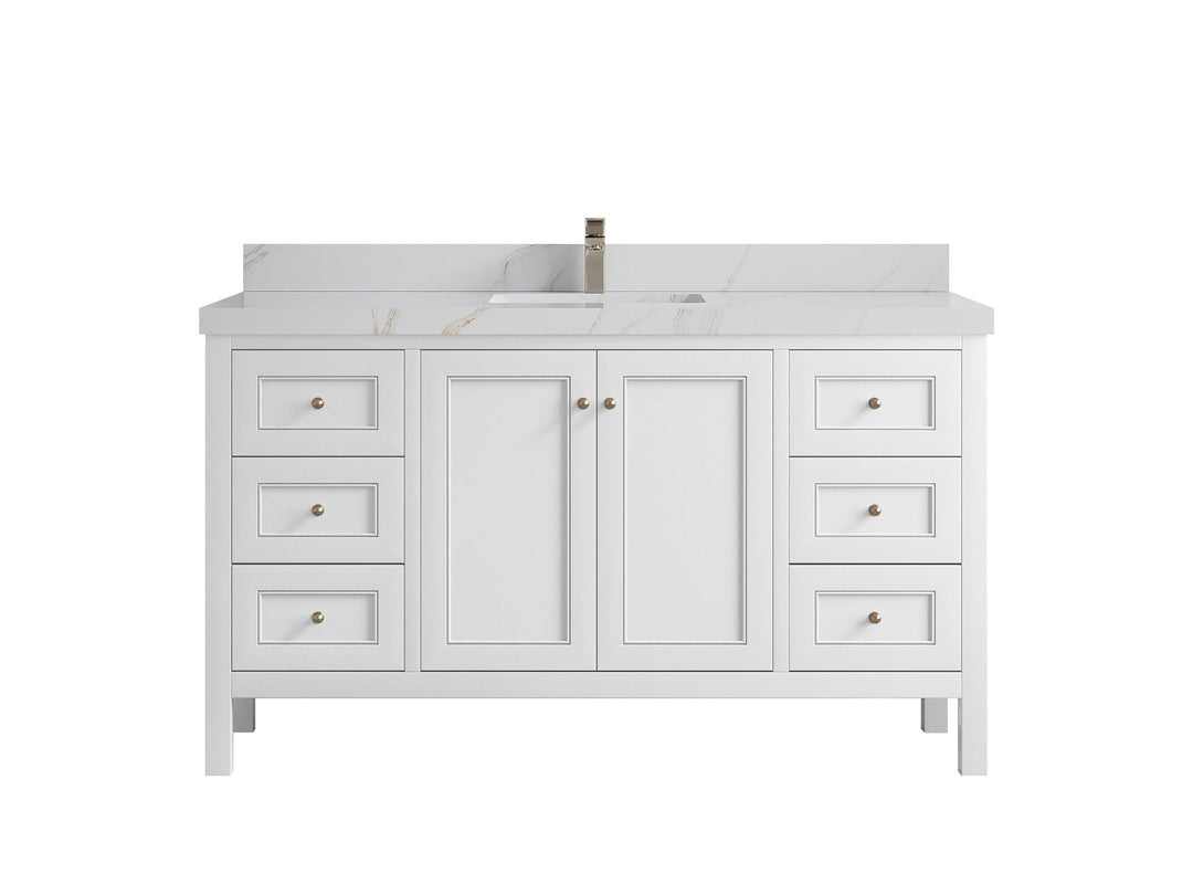 Nashville 60 in. W x 22 in. D Single Sink Bathroom Vanity - Willow Bath and Vanity