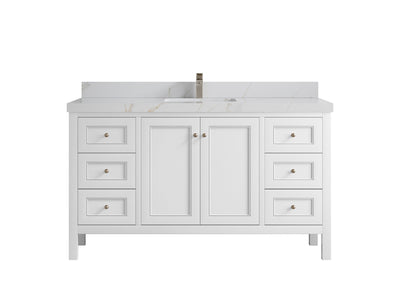 Nashville 60 in. W x 22 in. D Single Sink Bathroom Vanity - Willow Bath and Vanity