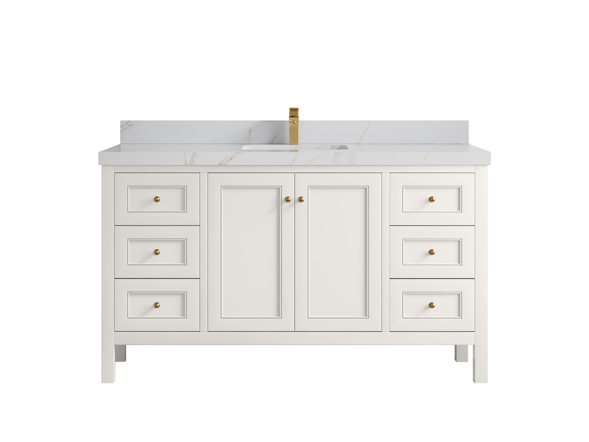 Nashville 60 in. W x 22 in. D Single Sink Bathroom Vanity - Willow Bath and Vanity