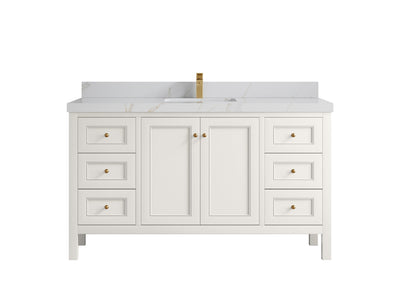 Nashville 60 in. W x 22 in. D Single Sink Bathroom Vanity - Willow Bath and Vanity