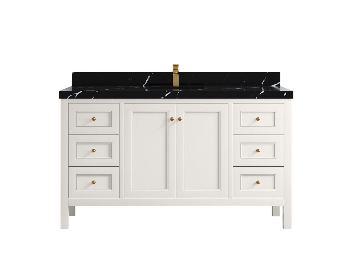 Nashville 60 in. W x 22 in. D Single Sink Bathroom Vanity - Willow Bath and Vanity