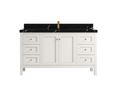 Nashville 60 in. W x 22 in. D Single Sink Bathroom Vanity - Willow Bath and Vanity