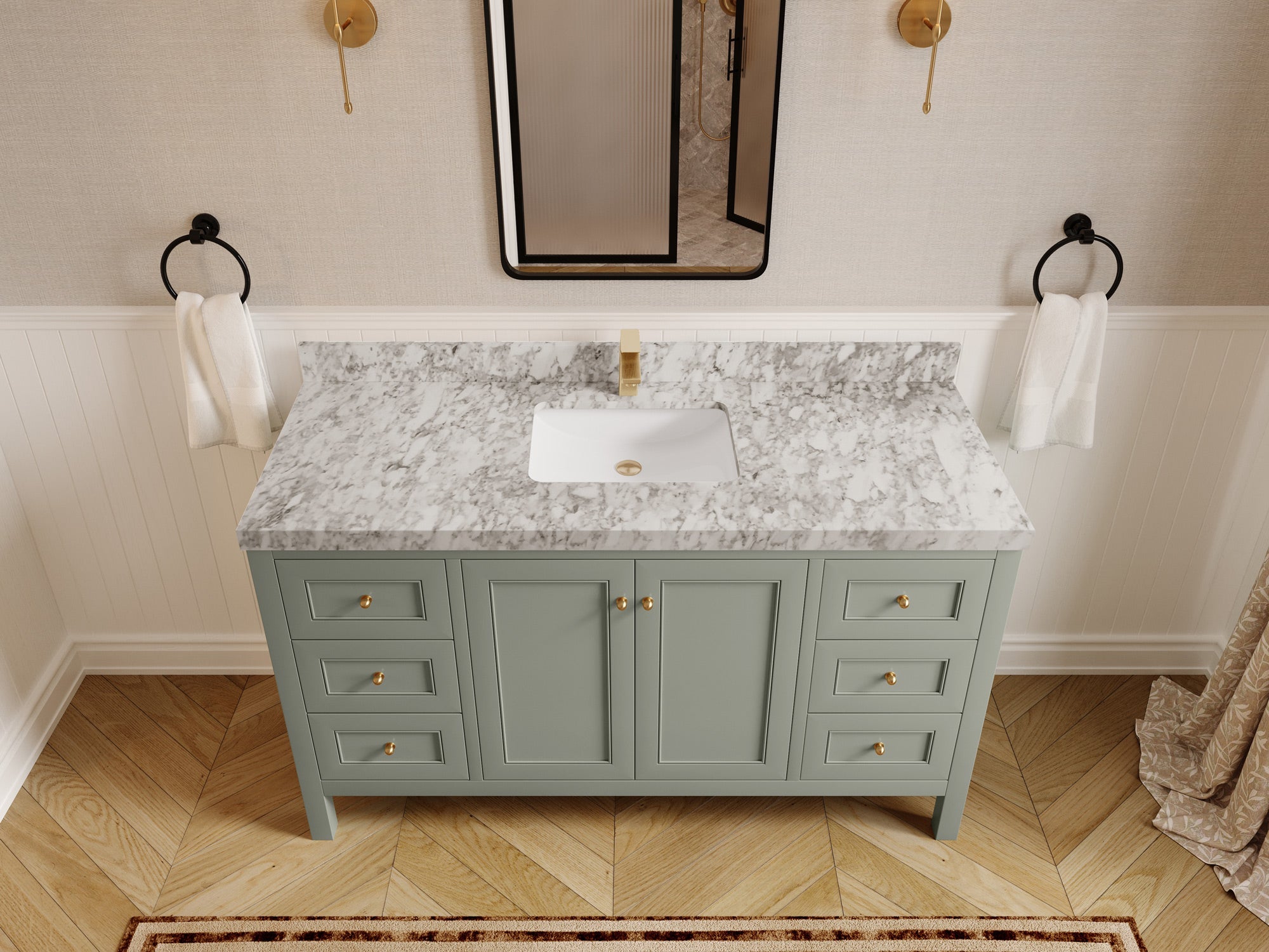 Nashville 60 in. W x 22 in. D Single Sink Bathroom Vanity - Willow Bath and Vanity