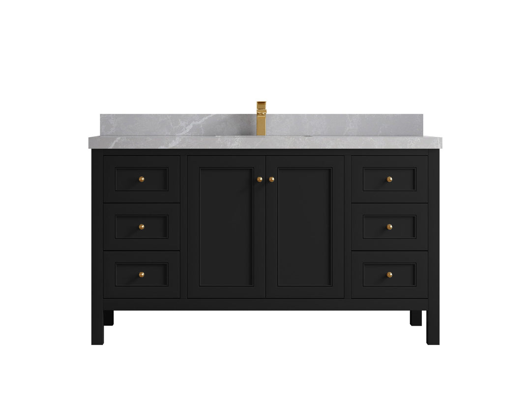 Nashville 60 in. W x 22 in. D Single Sink Bathroom Vanity - Willow Bath and Vanity
