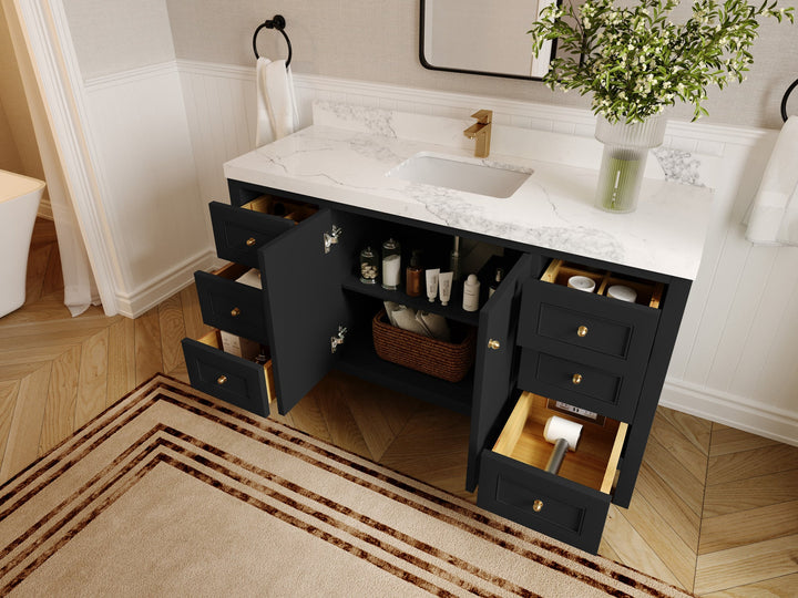 Nashville 60 in. W x 22 in. D Single Sink Bathroom Vanity - photo 3