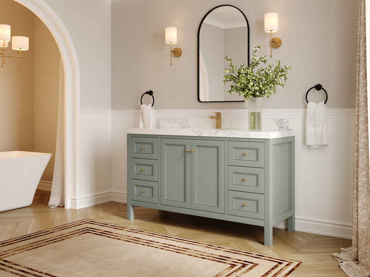 Nashville 60 in. W x 22 in. D Single Sink Bathroom Vanity - Willow Bath and Vanity