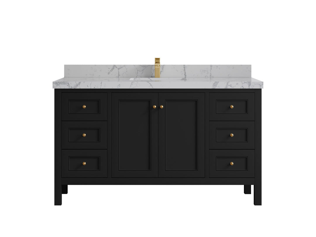 Nashville 60 in. W x 22 in. D Single Sink Bathroom Vanity - Willow Bath and Vanity