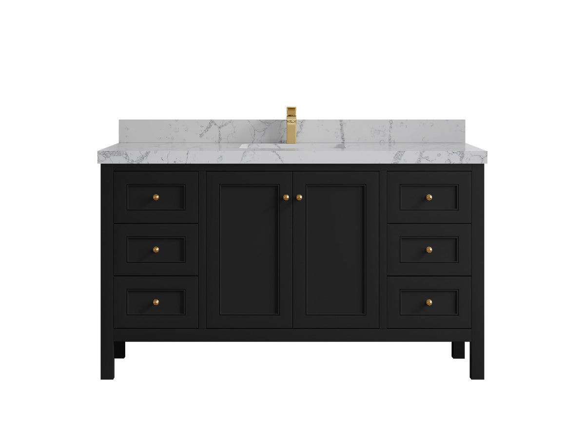 Nashville 60 in. W x 22 in. D Single Sink Bathroom Vanity - Willow Bath and Vanity