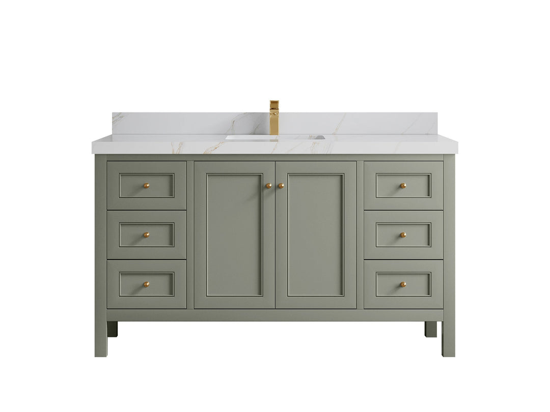 Nashville 60 in. W x 22 in. D Single Sink Bathroom Vanity - Willow Bath and Vanity