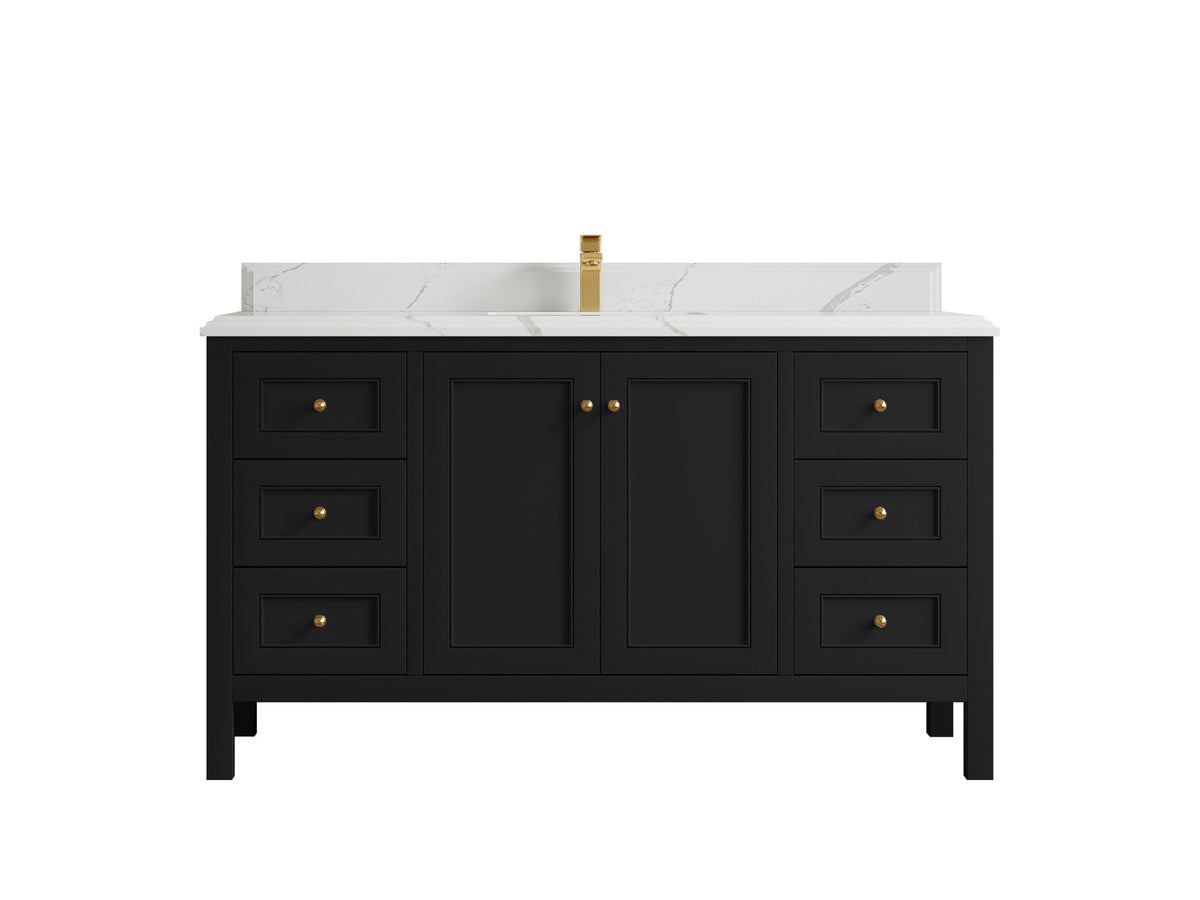 Nashville 60 in. W x 22 in. D Single Sink Bathroom Vanity - Willow Bath and Vanity