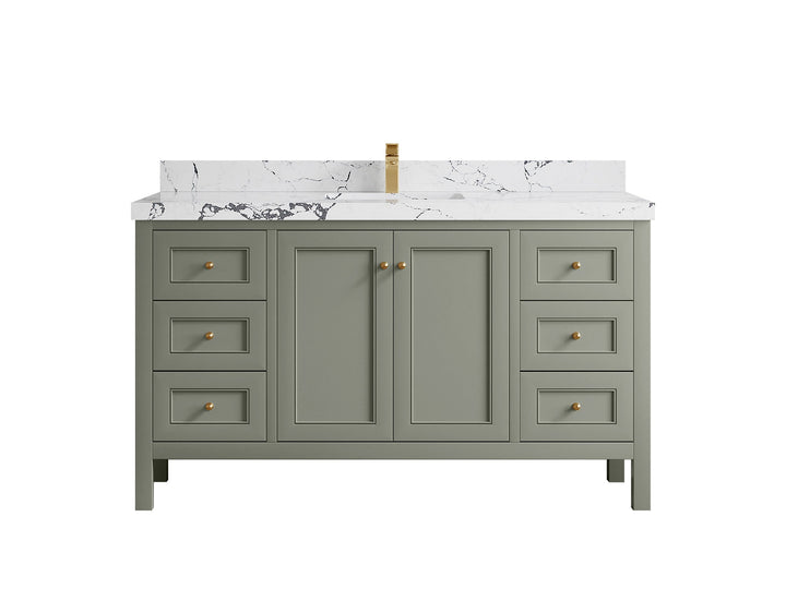 Nashville 60 in. W x 22 in. D Single Sink Bathroom Vanity - photo 49