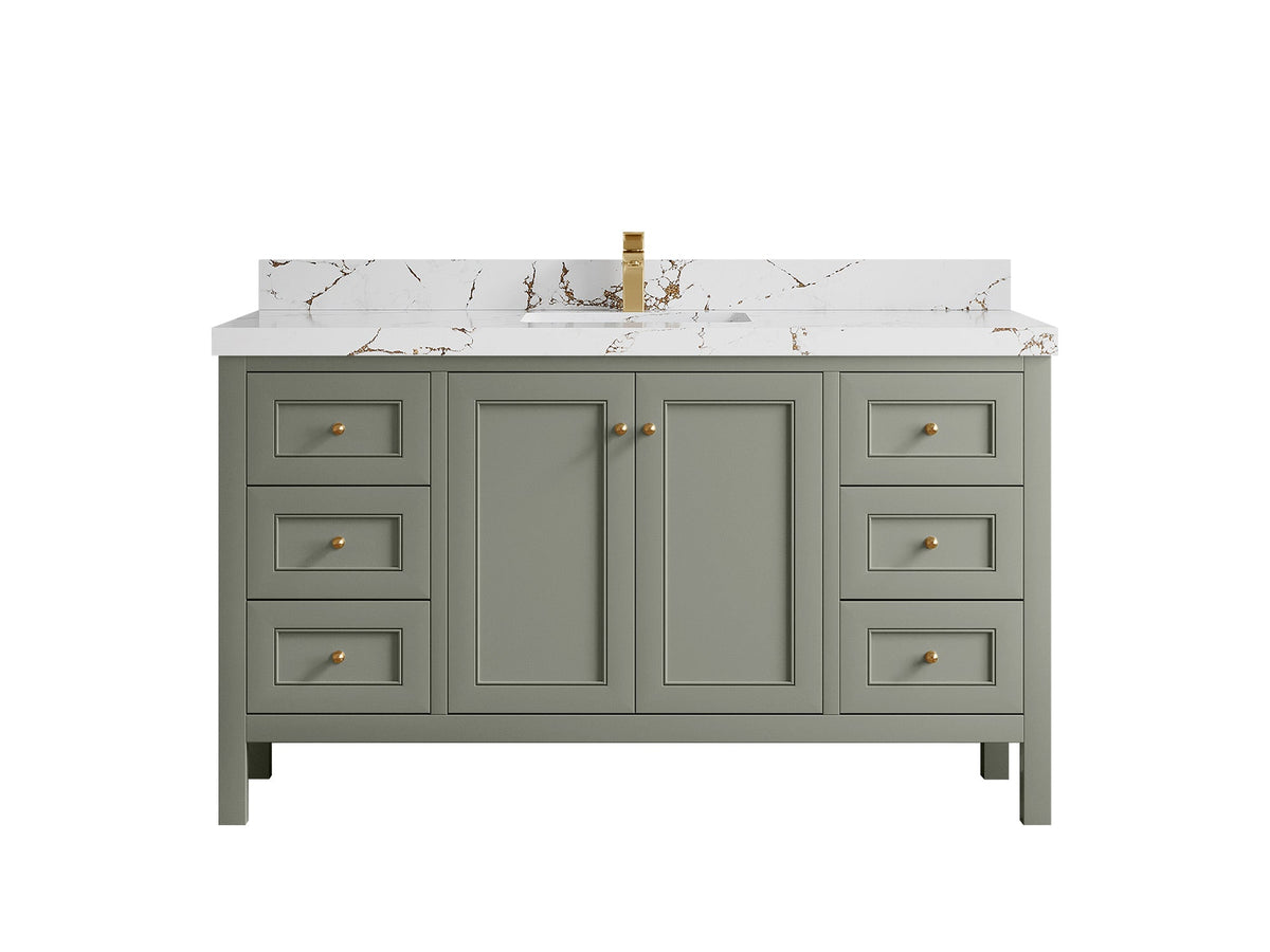 Nashville 60 in. W x 22 in. D Single Sink Bathroom Vanity - Willow Bath and Vanity