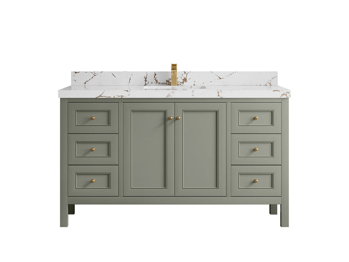 Nashville 60 in. W x 22 in. D Single Sink Bathroom Vanity - photo 45