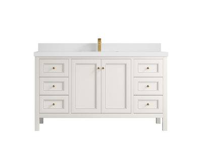 Nashville 60 in. W x 22 in. D Single Sink Bathroom Vanity - Willow Bath and Vanity
