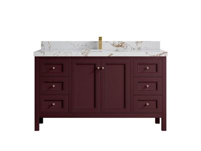 Nashville 60 in. W x 22 in. D Single Sink Bathroom Vanity - Willow Bath and Vanity