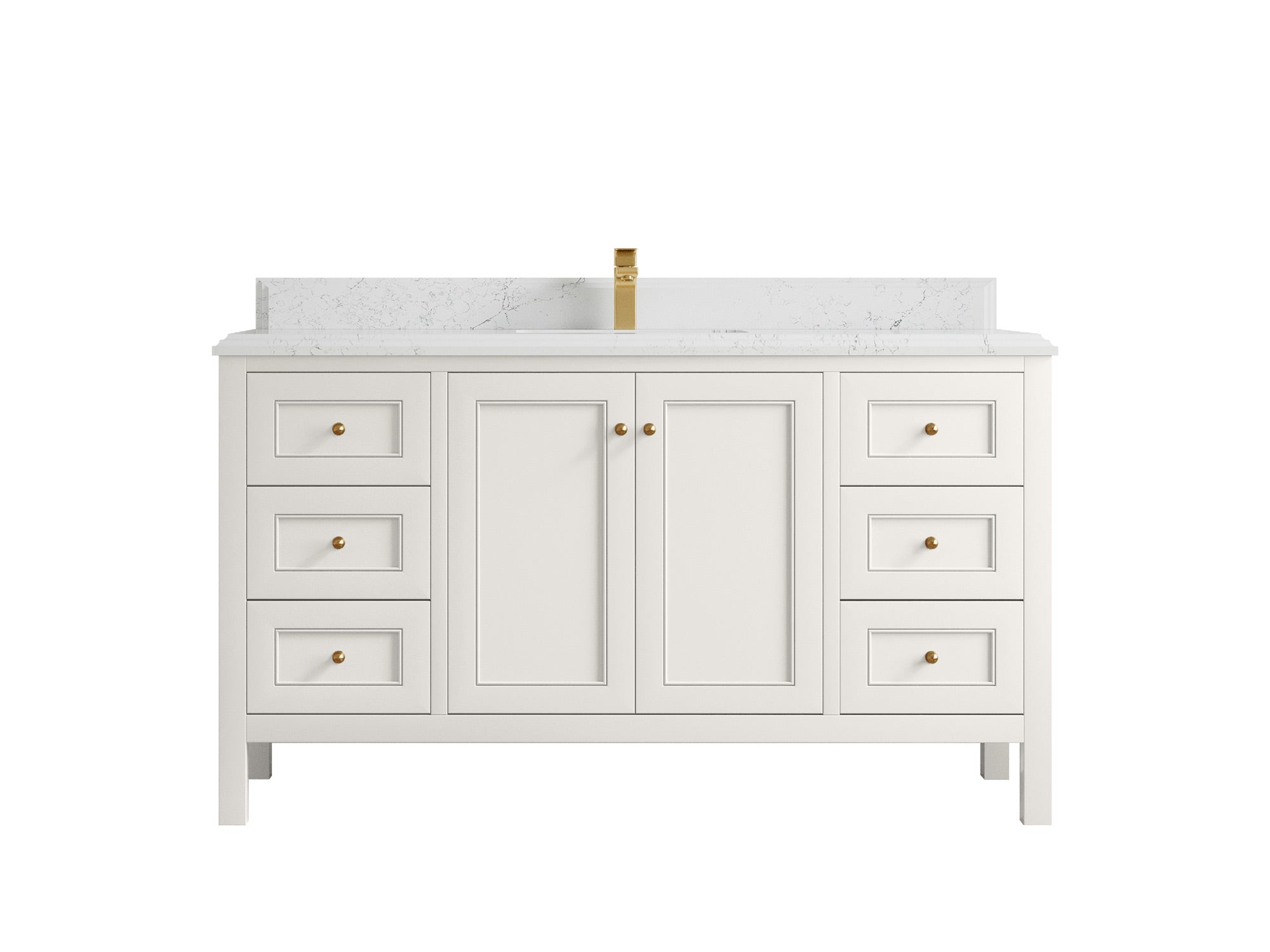 Nashville 60 in. W x 22 in. D Single Sink Bathroom Vanity - Willow Bath and Vanity