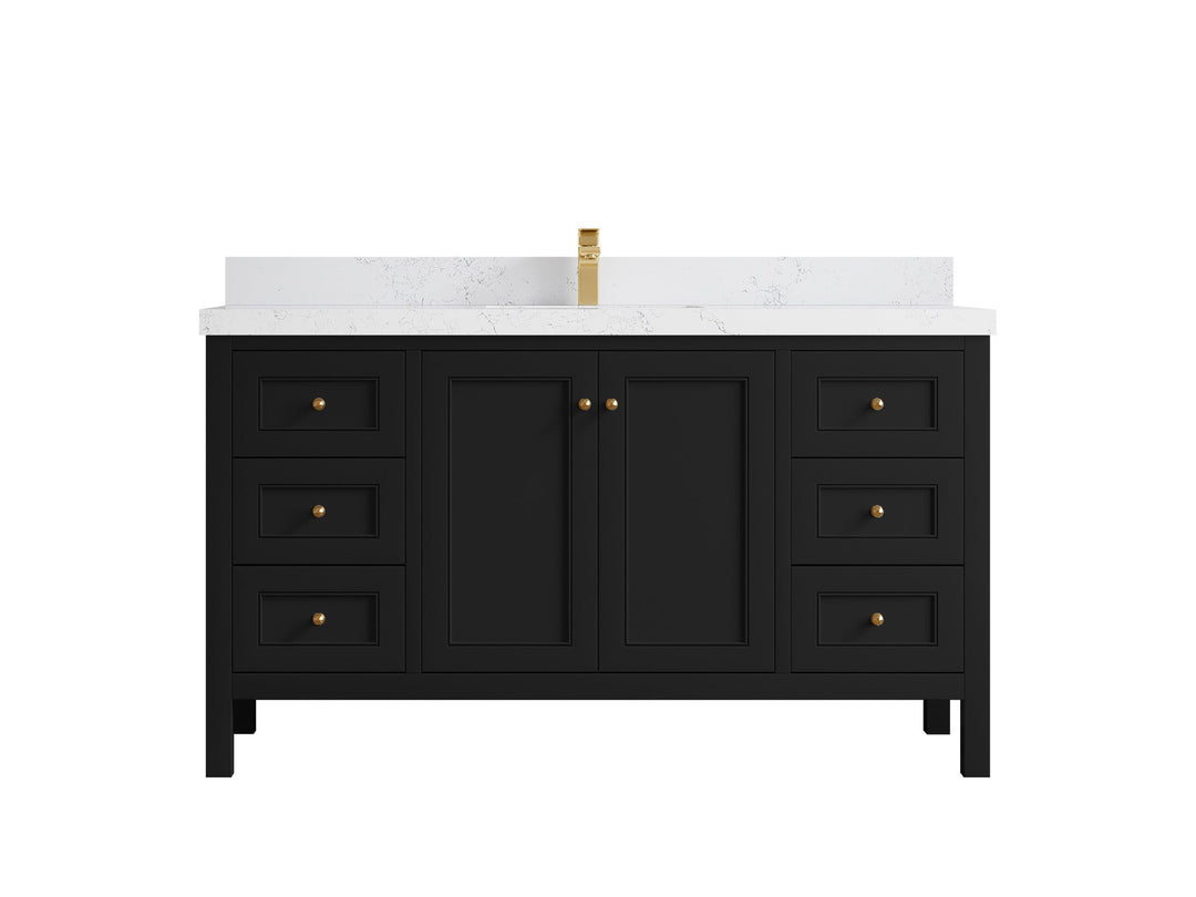 Nashville 60 in. W x 22 in. D Single Sink Bathroom Vanity - Willow Bath and Vanity