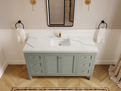 Nashville 60 in. W x 22 in. D Single Sink Bathroom Vanity - photo 20