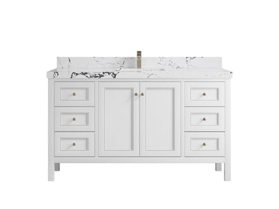 Nashville 60 in. W x 22 in. D Single Sink Bathroom Vanity - Willow Bath and Vanity