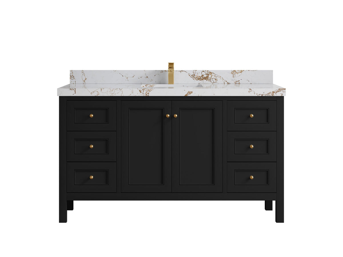 Nashville 60 in. W x 22 in. D Single Sink Bathroom Vanity - Willow Bath and Vanity