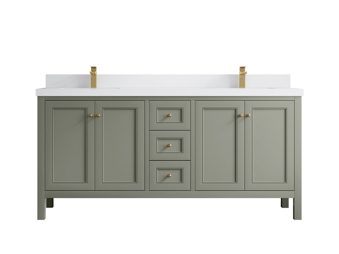 Nashville 72 in. W x 22 in. D Double Sink Bathroom Vanity - Willow Bath and Vanity