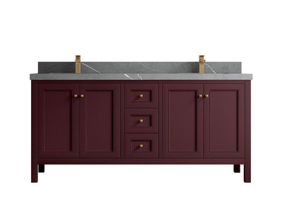 Nashville 72 in. W x 22 in. D Double Sink Bathroom Vanity - Willow Bath and Vanity
