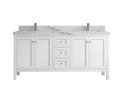 Nashville 72 in. W x 22 in. D Double Sink Bathroom Vanity - Willow Bath and Vanity