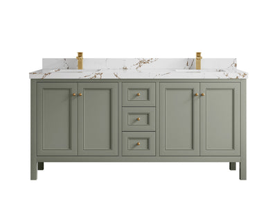 Nashville 72 in. W x 22 in. D Double Sink Bathroom Vanity - Willow Bath and Vanity