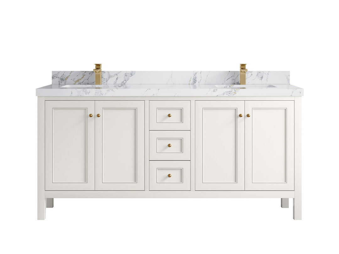 Nashville 72 in. W x 22 in. D Double Sink Bathroom Vanity - Willow Bath and Vanity