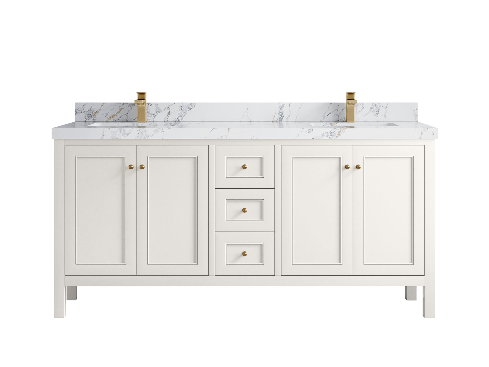 Nashville 72 in. W x 22 in. D Double Sink Bathroom Vanity - Willow Bath and Vanity