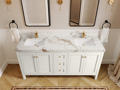 Nashville 72 in. W x 22 in. D Double Sink Bathroom Vanity - Willow Bath and Vanity
