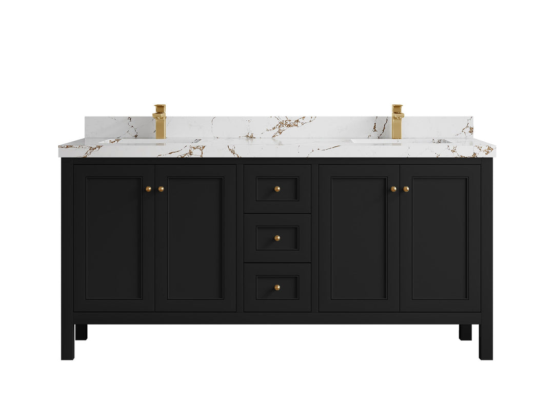 Nashville 72 in. W x 22 in. D Double Sink Bathroom Vanity - Willow Bath and Vanity