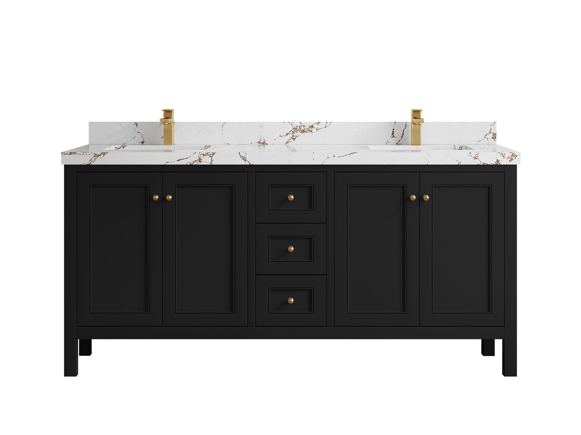 Nashville 72 in. W x 22 in. D Double Sink Bathroom Vanity - Willow Bath and Vanity