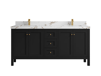 Nashville 72 in. W x 22 in. D Double Sink Bathroom Vanity - Willow Bath and Vanity