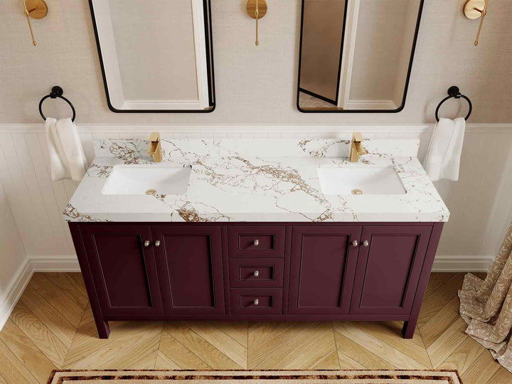 Nashville 72 in. W x 22 in. D Double Sink Bathroom Vanity - photo 44
