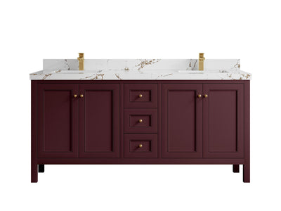 Nashville 72 in. W x 22 in. D Double Sink Bathroom Vanity - Willow Bath and Vanity