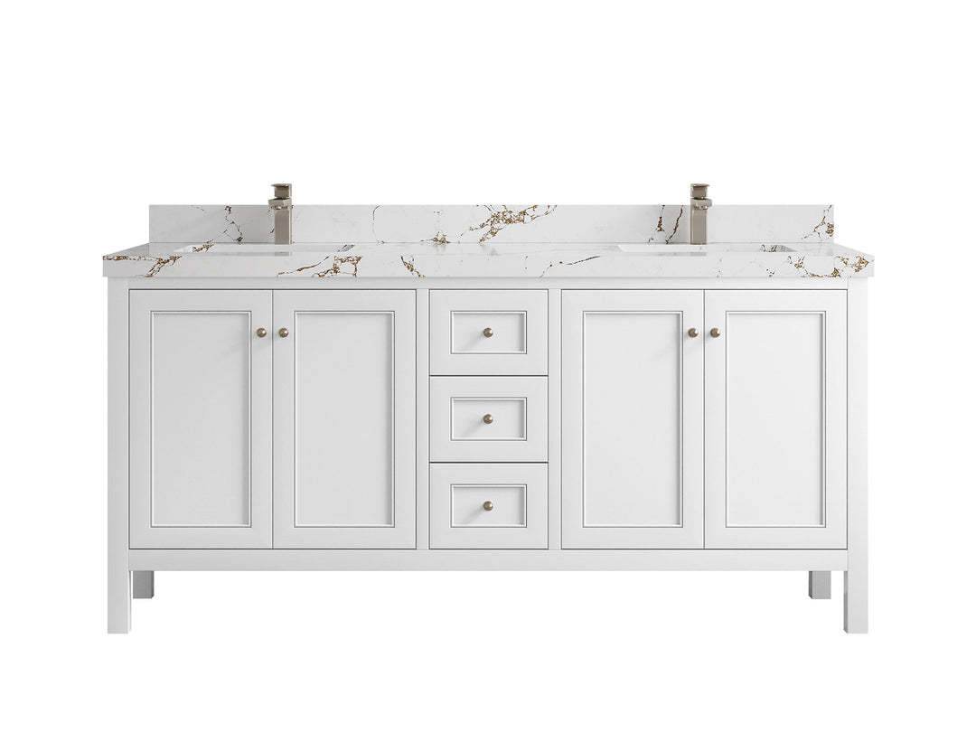 Nashville 72 in. W x 22 in. D Double Sink Bathroom Vanity - Willow Bath and Vanity