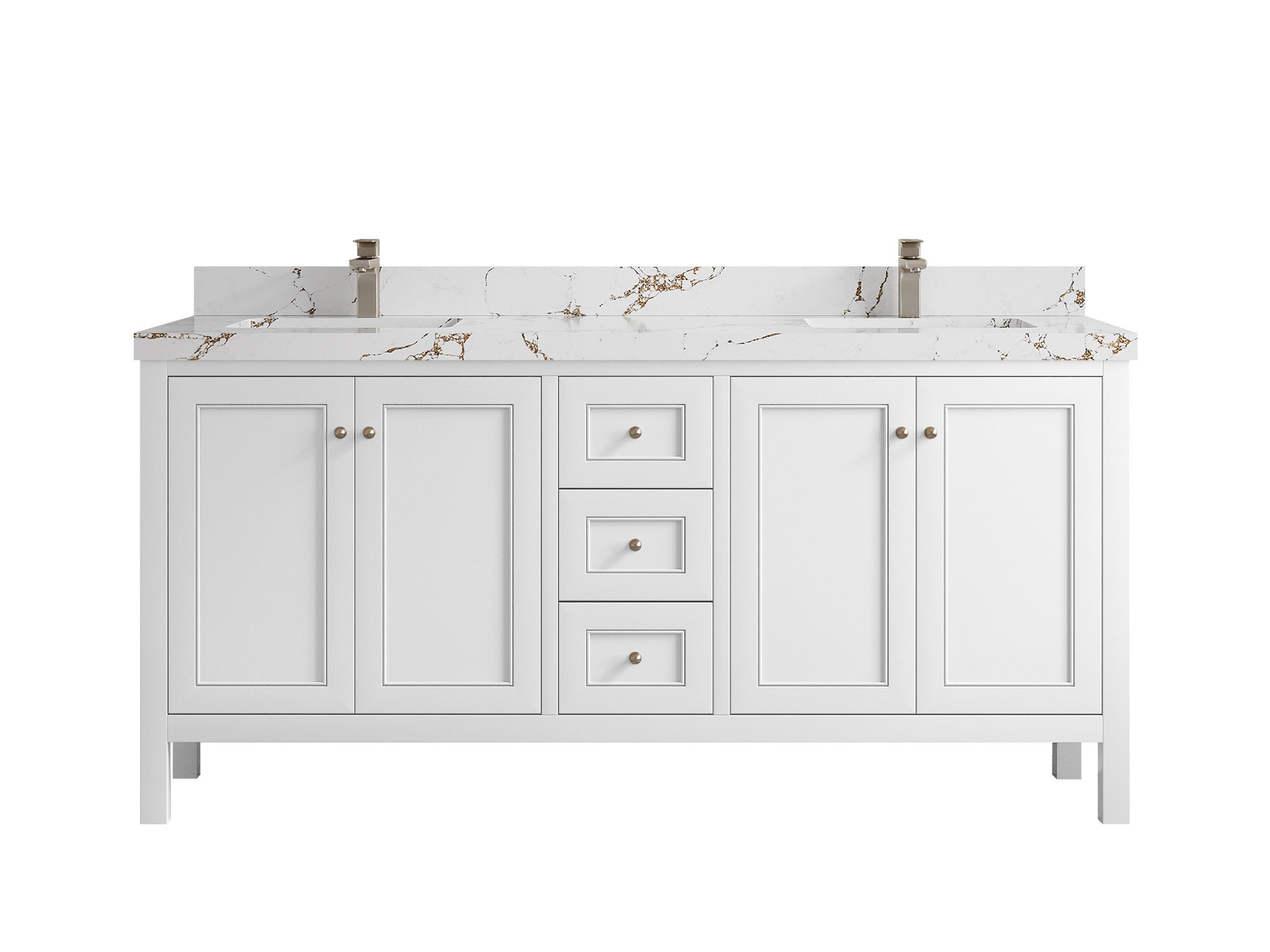 Nashville 72 in. W x 22 in. D Double Sink Bathroom Vanity - Willow Bath and Vanity