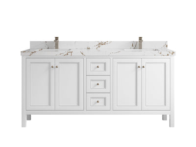 Nashville 72 in. W x 22 in. D Double Sink Bathroom Vanity - Willow Bath and Vanity