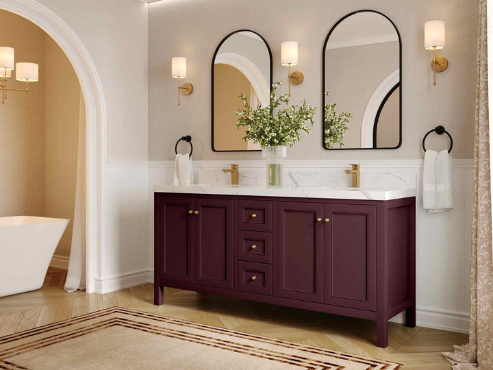 Nashville 72 in. W x 22 in. D Double Sink Bathroom Vanity - photo 2