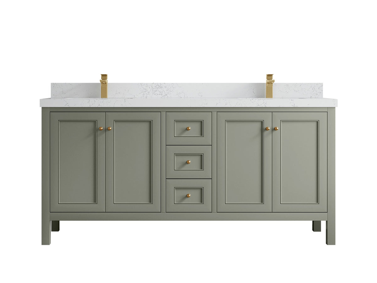 Nashville 72 in. W x 22 in. D Double Sink Bathroom Vanity - Willow Bath and Vanity