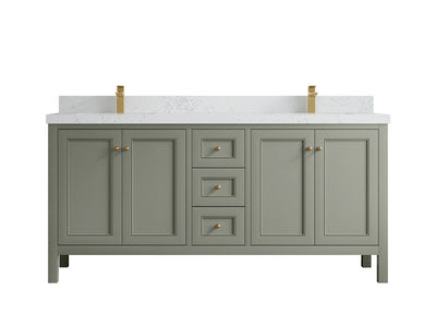 Nashville 72 in. W x 22 in. D Double Sink Bathroom Vanity - Willow Bath and Vanity