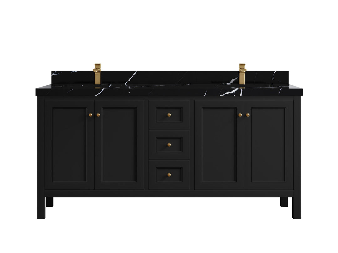 Nashville 72 in. W x 22 in. D Double Sink Bathroom Vanity - Willow Bath and Vanity