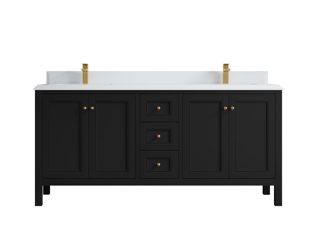 Nashville 72 in. W x 22 in. D Double Sink Bathroom Vanity - Willow Bath and Vanity