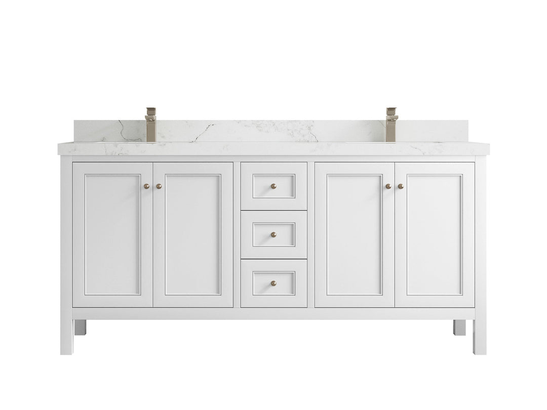 Nashville 72 in. W x 22 in. D Double Sink Bathroom Vanity - Willow Bath and Vanity