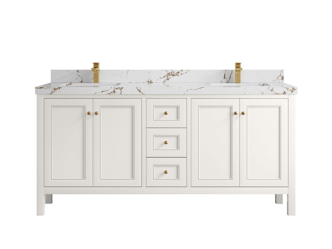 Nashville 72 in. W x 22 in. D Double Sink Bathroom Vanity - Willow Bath and Vanity