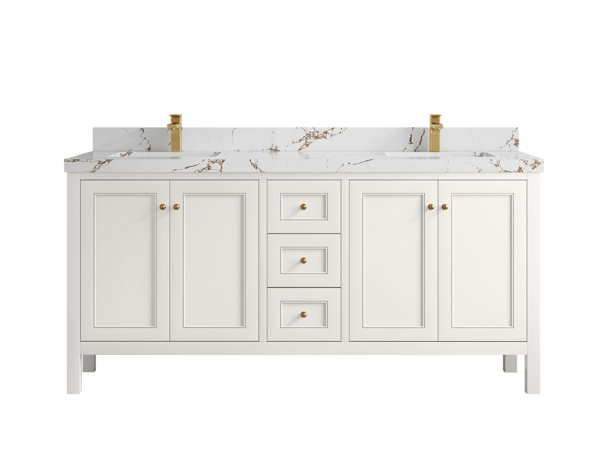 Nashville 72 in. W x 22 in. D Double Sink Bathroom Vanity - Willow Bath and Vanity