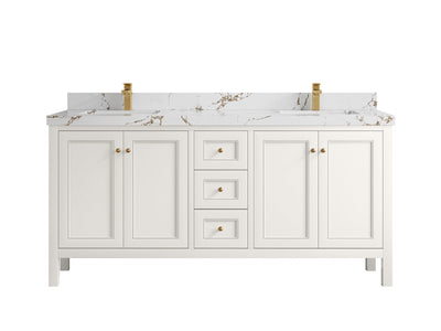 Nashville 72 in. W x 22 in. D Double Sink Bathroom Vanity - Willow Bath and Vanity