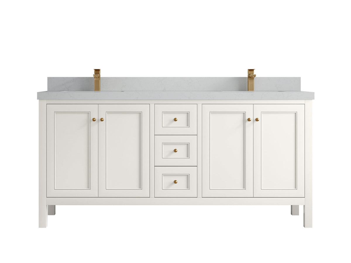 Nashville 72 in. W x 22 in. D Double Sink Bathroom Vanity - Willow Bath and Vanity