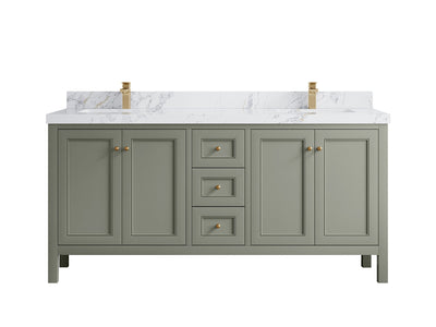 Nashville 72 in. W x 22 in. D Double Sink Bathroom Vanity - Willow Bath and Vanity